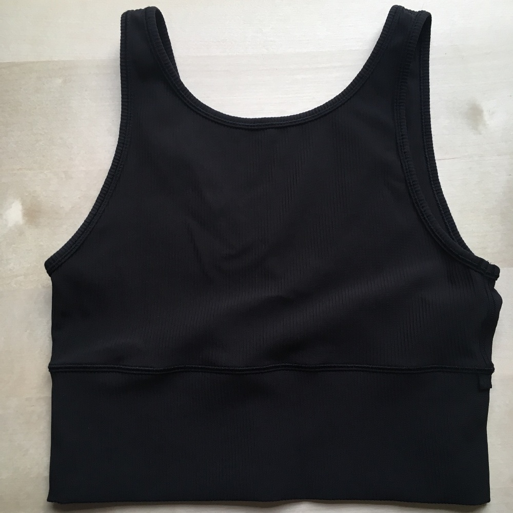 Lululemon Power Pivot Tank Top Rib - black, 6